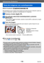 Page 106Aplicaciones (Grabación)
Toma de imágenes con autodisparador
SQW0197- 106 -
 ■Modo de grabación: 
Recomendamos usar un trípode. Esto también sirve para prevenir la vibración cuando se 
presiona el disparador, ajustando el autodisparador en 2 segundos.
Presione el botón [  ] (  ).
Use   para seleccionar [Autodisparador] y presione 
[MENU/SET].
 • Para cambiar el ajuste de tiempo, presione el botón [DISP .] y seleccione un ajuste 
de tiempo con  .
Tome una imagen.
Presione completamente el disparador para...