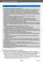 Page 123Aplicaciones (Grabación)
Grabación de imágenes panorámicas  Modo [Toma panorámica] SQW0197
- 123 -
 ●La posición del zoom se fija en el extremo W. ●El enfoque, la exposición y el balance del blanco están fijados en los valores óptimos 
para la primera imagen. Si el enfoque o el brillo de las imágenes grabadas como 
parte de una imagen panorámica tras la primera imagen son considerablemente 
diferentes de aquellos de la primera imagen, la imagen panorámica en su totalidad 
(cuando todas las imágenes estén...