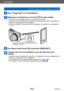 Page 202Wi-Fi/NFC
Manejar la cámara usando un smartphone o una tabletaSQW0197
- 202 -
Abra “Image App” en el smartphone.
Mantenga el smartphone cerca del [  ] de esta unidad.
 • Puede que se tarde algún tiempo en completar la conexión. • Cuando se haya completado la conexión, las imágenes en directo captadas por la 
cámara se visualizarán en el smartphone.
 • Si conecta durante la reproducción de una imagen, se transferirá al smartphone. (→

205)
Mantenga el smartphone cerca de esta área.
(a menos de 5 mm)
Use...
