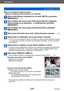 Page 226Wi-Fi/NFC
Envío de imágenes a un PCSQW0197
- 226 -
 ■Envío de imágenes seleccionadas.  
([Enviar imágenes almacenadas en la cámara])
Seleccione [Nueva conexión] en el menú [Wi-Fi] y presione 
[MENU/SET].
 (→61)
Use el botón del cursor para seleccionar [Enviar imágenes 
almacenadas en la cámara] y , a continuación, presione 
[MENU/SET].
Use el botón del cursor para seleccionar [PC] y presione 
[MENU/SET].
Seleccione [A través de la red] o [Directo] para conectar. (→249)
Seleccione el ordenador con el que...