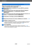 Page 235Wi-Fi/NFC
Uso de servicios webSQW0197
- 235 -
 ■Envío de una imagen cada vez que se graba una.  
([Enviar imágenes durante la grabación])
Seleccione [Nueva conexión] en el menú [Wi-Fi] y presione 
[MENU/SET].
 (→61)
Use el botón del cursor para seleccionar [Enviar imágenes 
durante la grabación] y , a continuación, presione  
[MENU/SET].
Use el botón del cursor para seleccionar [Servicio sincron. de 
nube] y , a continuación, presione [MENU/SET].
Compruebe el mensaje y presione [MENU/SET].
Seleccione [A...