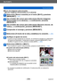 Page 236Wi-Fi/NFC
Uso de servicios webSQW0197
- 236 -
 ■Envío de imágenes seleccionadas.  
([Enviar imágenes almacenadas en la cámara])
Seleccione [Nueva conexión] en el menú [Wi-Fi] y presione 
[MENU/SET].
 (→61)
Use el botón del cursor para seleccionar [Enviar imágenes 
almacenadas en la cámara] y , a continuación, presione 
[MENU/SET].
Use el botón del cursor para seleccionar [Servicio sincron. de 
nube] y , a continuación, presione [MENU/SET].
Compruebe el mensaje y presione [MENU/SET].
Seleccione [A través...