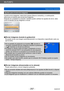 Page 257Wi-Fi/NFC
Acerca de las conexionesSQW0197
- 257 -
Ajustes para el envío de imágenes
Cuando envíe imágenes, seleccione primero [Nueva conexión] y, a continuación, 
seleccione el método para enviar las imágenes. 
Después de completar la conexión, también puede cambiar los ajustes de envío, tales 
como el tamaño de las imágenes a enviar.
 ■[Enviar imágenes durante la grabación]
Se puede enviar una imagen automáticamente a un dispositivo especificado cada vez 
que la tome.
 ●En la pantalla de grabación se...