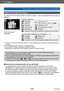Page 36Lo básico
Toma de imágenes con ajustes automáticos Modo [Auto inteligente] SQW0197
- 36 -
Detección automática de escenas
La cámara lee la escena cuando la apunta al sujeto, y hace automáticamente los ajustes 
óptimos.
Icono de escena 
detectada Al tomar imágenes
[i-Retrato][i-Retrato noct.]*2 
(Solo cuando se selecciona [   ])[i-Niños]*1
[i-Paisaje][i-Paisaje noct.]*2
[i-Puesta sol][i-Foto nocturna manual]*3
[i-Alimentos][i-Macro]
Cuando la escena no corresponde a ninguna de las de arriba
Cuando graba...
