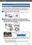 Page 46Lo básico
Toma de fotografías con ajustes propios  Modo [Programa AE] SQW0197
- 46 -
Desplazamiento de programa
La función para mantener la misma exposición (brillo) mientras se cambia la combinación 
de la velocidad del obturador y del valor de apertura se llama “Desplazamiento de 
programa”. Puede usar “Desplazamiento de programa” para tomar imágenes ajustando 
la velocidad del obturador y el valor de apertura hasta en el modo [Programa  AE].
Presione el disparador hasta la mitad.
 • La velocidad del...