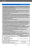 Page 51Lo básico
Toma de imágenes en movimientoSQW0197
- 51 -
 ●Si la temperatura ambiental es alta, o si se graba continuamente una imagen en 
movimiento, se muestra [   ] y es posible que la grabación se dete nga a mitad 
del proceso para proteger la cámara.
 ●Cuando se utiliza el zoom mientras se graban imágenes en movimiento, puede que el 
enfoque tarde algún tiempo en realizarse. 
 ●Dependiendo del ambiente existente cuando se graban imágenes en movimiento, la 
pantalla puede ponerse negra durante un...