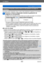Page 52Lo básico
Toma de imágenes en movimientoSQW0197
- 52 -
Grabación de fotografías mientras todavía se está grabando una imagen en 
movimiento
Se pueden grabar fotografías incluso cuando están grabándose imágenes en movimiento.
Presione a fondo el disparador durante la grabación de 
imágenes en movimiento.
Es posible tomar fotografías al mismo tiempo que se graba una imagen en movimiento.
[Tamaño imagen fija] (→156)Número máximo de imágenes
9M 10 imágenes
6M
2M
 • El sonido clic hecho al pulsar el...