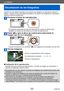 Page 53Lo básico
Visualización de las fotografías
SQW0197- 53 -
Cuando hay una tarjeta insertada en la cámara, las imágenes se reproducen desde la 
tarjeta, y cuando no hay una tarjeta insertada en la cámara, las imágenes se reproducen 
desde la memoria incorporada.
Presione el botón de reproducción.
 • Si mantiene presionado el botón de reproducción cuando la cámara está apagada, la cámara se encenderá en el modo de reproducción.
Pulse   o gire el disco de control para seleccionar la 
imagen que se va a...
