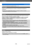 Page 75Lo básico
Uso del menú [Conf.]SQW0197
- 75 -
 • Para los procedimientos de ajuste del menú.  (→61)
[Vis. versión]
Verifique la versión del firmware de la cámara o la información del software de 
visualización.
 ●Cuando presiona [MENU/SET] mientras se visualiza la versión se visualiza 
información de software tal como la licencia.
[Formato]
Debe usarse cuando aparece [Err. en memoria interna] o [Error tarjeta de memoria] o 
cuando se formatea la memoria incorporada o la tarjeta. 
Cuando se formatea una...