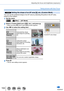 Page 153153
Adjusting the focus and brightness (exposure)
Taking pictures with Auto Focus
ZS100 Setting the shape of an AF area , etc. (Custom Multi)
You can set the preferred shape of an AF area by selecting 49 points in the AF area, 
based on the subject.
1Set the menu
 →  [Rec] → [AF Mode]
2Select a Custom Multi icon ([  ], etc.), and press  • When you press , the AF area setting screen appears.
Current AF area shape
3Use   to select the setting item
([Horizontal 
Pattern])Horizontal line shape
Ideal shape...