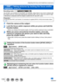 Page 175175
Adjusting the focus and brightness (exposure)
ZS60 Taking pictures by locking the focus and/or 
exposure  
(AF/AE Lock)
Recording mode: 
The AF/AE Lock function is convenient, for example, when there is too much c\
ontrast with 
the subject and you cannot get appropriate exposure (AE Lock) or when \
you want to take 
a still picture composed with the subject outside the AF area (AF Lock).
Preparation
To execute the AF/AE Lock function, it is necessary to register [AF/AE LOCK] to the fun\
ction...