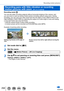 Page 258258
Recording motion pictures
Recording pans with little vibration or recording 
motion pictures with zoom  
[4K Live Cropping]
Recording mode: 
You can pan while recording subjects without horizontal shaking of the ca\
mera, and 
you can zoom in and out during motion picture recording without using zo\
om. During 
recording, you can crop your video down from the 4K angle of view (3840\
×2160) to Full 
High Definition (1920×1080) by capturing the subject at a wide angl\
e of view and setting 
a crop...