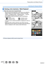 Page 273273
Playing Back and Editing Pictures
Switching the Playback Method
Viewing a list of pictures “Multi Playback”
1Move the zoom lever toward W side • Move the zoom lever toward the W side and you can switch the display methods in the following order: 1-picture screen (full-
screen) → 12-picture screen → 30-picture screen → Calendar 
screen. (Move the lever to the T
 side to return.)
 • It is possible to switch the playback screen by touching the following icons.
 – [  ]: 1-picture screen – [  ]:...