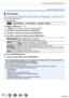 Page 291291
Playing Back and Editing Pictures
Using the [Playback] menu
[Text Stamp]
You can stamp the recording date and time, names, travel destination, tra\
vel dates, etc. on 
the recorded still pictures.
1Set the menu
 →  [Playback] → [Text Stamp] → [Single] or [Multi]
2Select a still picture (→279) • [  ] appears on screen if the picture is stamped with text.
3Use   to select [Set] and press [MENU/SET]
4Use   to select the item and press [MENU/SET]
5Use   to select the setting and press [MENU/SET]...