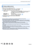 Page 359359
Connecting with other devices
Printing
Printing multiple pictures
Multiple pictures are printed at one time.
1Press  to select [Multi Print] in step 3 of “Printing” (→358)
2Use   to select the item and press [MENU/SET]
 •[Multi Select]:Scroll between pictures with    , select pictures to print with 
[MENU/SET] (Press [MENU/SET] again to release selection.)
Use  to select [OK], and press [MENU/SET] • [Select All
]: Print all pictures.
 •[Print Set (DPOF)

]: Print pictures selected in [Print Set]....