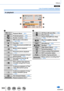 Page 366366
Others
 List of monitor/viewfinder displays
In playback
    Playback Mode (→281)
Protected picture (→299)
Number of prints (→298)
With location information 
(→283, 315)
Favorites (→297)
Cable disconnect prohibit icon 
(→358)
Motion picture playback 
(→270)
Panorama picture playback 
(→111)
Continuous playback of burst 
picture group  (→275)
Save pictures from the 4K 
burst file (→190, 194)
Save a picture from pictures 
recorded using [Post Focus] 
(→214)
Continuous playback of Time 
Lapse Shot...