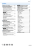 Page 66
 ■Sujeción de la cámara ......................44
 ■Botones/selectores/palancas  
usados para la grabación ........
.........45
Palanca del zoom (Usar Zoom) ................. 45
Disparador (toma de imágenes) .... ............46
Botón de imagen en movimiento  
(grabación de imágenes en movimiento) ... 48
Disco de modo  
(seleccione el modo de grabación)
 ............ 49ZS100 Anillo de control /  
Selector trasero .... ..................................... 50
ZS60 Anillo de control /  
Disco de control...