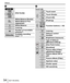 Page 5454
Others
SQT1166 (ENG)
 
 ZS100
ZS60

  [Dial Guide]
 
  White Balance Bracket
  White Balance Fine 
Adjustment
 
  White Balance
 
  Coloring
  98  Number of recordable 
pictures
6
  RXXmXXs  Available recording 
time1, 6
 
  Touch tab
 
   Touch zoom
 
  Touch Shutter
 
  [Touch AE]
 
  [Peaking]
 
       Function buttons (→24)
 
 
 
   Coloring
 
  Defocus control 
function
 
  Brightness (exposure)
 
  Type of defocus 
([Miniature Effect])
 
  [One Point Color]
 
  [Sunshine]
 
  Picture...