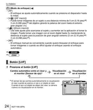 Page 2424
Lo básico
SQT1168 (SPA)
  [  ] (Modo de enfoque) ()
  • [AF]
–  