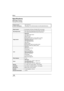 Page 138Others
138LSQT1145
Specifications
DVD Video Camera
Information for your safety
Power source:
Power consumption:DC 7.9 V/7.2 V
Recording 7.0 W (VDR-D310)/6.0 W (VDR-D230/VDR-D210)
Signal systemEIA Standard: 525 lines, 60 fields NTSC color signal
Recording formatDVD Video Recording format (DVD-RAM, DVD-RW)
DVD-Video format (DVD-RW, DVD-R, DVD-R DL)
Image sensorVDR-D310:
1/6z 3CCD image sensor
Total: 800 Kk3
Effective pixels:
Moving picture: 640 Kk3 (4:3), 540 Kk3 (16:9)
Still picture: 710 Kk3 (4:3), 540...