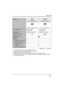 Page 23Before using
23LSQT1145
*1 By formatting the disc, it can be used repeatedly. (l82)
*2 DVD players and DVD recorders that support 8 cm (3z) discs.
*3 Playback is possible on compatible products.
*4 Must be finalized on this unit. (l81) Playback is possible on compatible products.
*5 Must be finalized on this unit. (l81) Playback of DVD-R DL is possible on compatible products.
*6 Un-finalize the disc. (l82)
Disc typeDVD-R
8cm (3z)
Single sided/double sidedDVD-R DL
8cm (3z)
Dual layer on single side
(DVD-R...