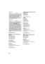 Page 3232LSQT1319
[INITIAL SET]
[DEMO MODE]
∫[LANGUAGE] (l31)
Still picture recording menus
∫[BASIC]
[SCENE MODE] (l50)
[GUIDE LINES] (l48)
[PICTURE SIZE] (l40)
[PICT.QUALITY] (l40)
[CLOCK SET] (l33)
∫[ADVANCED]
[SHTR EFFECT] (l40)
[AUTO SLW SHTR] (l48)
∫[SETUP]
[FORMAT CARD] (l71)
For other items, refer to the motion picture 
recording menus.
∫[LANGUAGE] (l31)
Motion picture playback menus
∫[EDIT SCENE]
[DIVIDE] (l61)
[COMBINE] (l62)
[DELETE] (l59)
(In playlist playback mode)
∫[EDIT]
[ADD] (l64)
[MOVE] (l65)...