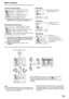 Page 7979
lFlow of Menus
Refer to page indicated for details about each function.
Camera Functions Setup
Program AE (P. 80)
White balance (P. 81)
EIS (P. 83)
Digital zoom (P. 57)
Wind Cut (P. 83)
Wide
*1 (P. 84)*1 Not displayed on VDR-M50PP. Displayed on VDR-
M70PP only for movies using DVD-RAM disc.
Recording Functions Setup
Movie quality*2 (P. 86)
Input selection (P. 88)
External still input
*3 (P. 88)
Self-timer*4 (P. 89)
On-screen information display 
output 
*5(P. 90)
*2: The quality mode will appear when...