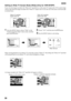 Page 84841
Setting to Wide TV Screen Mode (Wide) (Only for VDR-M70PP)
If you view the images recorded with “Wide 16:9” specified on a wide-screen TV (aspect ratio 16:9), screen image 
will be wider than the images recorded with “Wide 4:3” (aspect ratio 4:3) by the size of the areas on left and right 
(in dotted lines).
1 Press the MENU button, choose “Wide” on the 
“Camera Functions Setup” menu screen, and then 
press the A button.2Choose “16:9”, and then press the A button.
3Press the MENU button to end...