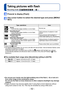 Page 52- 52 -
Taking pictures with flash
Recording mode:          
Press  to display [Flash]
Use cursor button to select the desired type and press [MENU/
SET]
Type, operationsUses
∗1[Auto] • Automatically judges whether or not to flashNormal use
[Auto/Red-Eye]∗2 • Automatically judges whether or not to flash 
(reduce red-eye) Taking pictures of subjects in dark 
places
[Forced Flash On] • Always flash
Taking pictures with backlight or 
under bright lighting (e.g. fluorescent)[Slow Sync./Red-Eye]∗2 •...