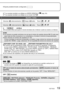 Page 19VQT1E23   19
 Ajuste predeterminado configurado: 
Ajustes, notas
Volumen:  (silenciamiento) /  (bajo) / (alto)     Tono:  /  / 
Volumen:  (silenciamiento) /  (bajo) / (alto)     Tono:  /  / 
0  ·  ·    LEVEL3    ·  ·  LEVEL6 No se puede utilizar para ajustar el volumen del altavoz de un televisor cuando se conecta a un televisor.
SI/NO Los números no pueden reiniciarse una vez que el número de carpetas alcanza 999. En este caso, 
copie todas las fotos necesarias en su computadora y formatee la memoria...