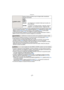 Page 27- 27 -
Preparación
•La función de revisión automática se activa independientemente del respectivo ajuste cuando 
utilice el muestreo automático   (P65), [RÁFAGA RÁPIDA]  (P75), [RÁFAGA DE FLASH]  (P76) y 
[MARCO FOTO]  (P80) en el modo de escena, modo de ráfaga  (P103) y cuando grabe 
imágenes fijas con audio  (P106). (Las imágenes no pueden ampliarse).
•En el modo automático inteligente, la función de revisión automática está fijada en [2SEC.].•[REPR. AUTO] no funciona en el modo de imágenes en...