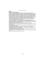 Page 84Avanzadas (Grabar imágenes)
- 84 -
Nota
•El ajuste del flash se fija a [ Œ].•Consulte  P173 para ampliar la información sobre el tiempo de grabación disponible.•El tiempo de grabación disponible visualizado en la pantalla puede no disminuir regularmente.•Según el tipo de tarjeta, puede aparecer durante un rato la indicación de acceso a la tarjeta 
después de grabar las imágenes en movimiento. Esto no es un funcionamiento defectuoso.
•Cuando las imágenes en movimiento, grabadas con la cámara, se van a...