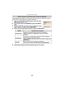 Page 88Avanzadas (Grabar imágenes)
- 88 -
Puede modificar las imágenes o la información de una persona ya registrada. También 
puede eliminar la información de la persona registrada.
1Seleccione [RECONOCE CARA] desde el menú del modo 
[REC] luego pulse  1. (P22)
2Pulse  4 para seleccionar [MEMORY] luego pulse [MENU/
SET].
3Presione  3/4/ 2/1 para seleccionar la imagen de la cara a 
editar o eliminar y luego presione [MENU/SET].
4Pulse  3/4  para seleccionar la opción, luego pulse [MENU/SET].
5Pulse hasta la...