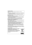 Page 55(SPA) VQT2L93
∫Precauciones de usoUtilice siempre un adaptador original de Panasonic CA (DMW-AC5PP; opcional).No use cables AV que no sean el suministrado.
No utilice otros cables diferentes del mini cable HDMI original (RP-CDHM15, 
RP-CDHM30; opcional) de Panasonic.
Números de las piezas: RP-CDHM15 (1,5 m) (5 pies), RP-CDHM30 (3,0 m) (10 pies)No utilice otros cables de conexión USB que no sean el suministrado.
Mantenga la cámara lejos de equipos magnéticos (tales como 
microondas, televisor,...