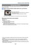 Page 33- 33 -
Viewing your pictures  [Normal Play]
Viewing motion pictures
This unit was designed to play motion pictures using the AVCHD, MP4 and QuickTime 
Motion JPEG formats.
Select a picture with the motion picture icon, and press 
Playback now starts.
Motion picture recording timeWhen playback starts, the elapsed playback time is displayed in 
the top right of the screen.
Example: After 10 minutes and 30 seconds: [10m30s]
Motion picture icon (differs depending on the recording mode and picture quality...