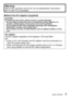 Page 5 (ENG) VQT4B27   5
WarningRisk of fire, explosion and burns. Do not disassemble, heat above 
60 °C (140 °F) or incinerate.
 ■About the AC adaptor (supplied)
CAUTION!
To reduce the risk of fire, electric shock or product damage,
 •Do not install or place this unit in a bookcase, built-in cabinet or in 
another confined space. Ensure this unit is well ventilated.
 •Do not obstruct this unit’s ventilation openings with newspapers, 
tablecloths, curtains, and similar items.
 •Do not place sources of naked...