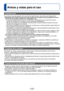 Page 137- 137 -
Avisos y notas para el uso
Cuando la use
 ●La cámara se puede calentar si se usa durante mucho tiempo, pero esto no es ninguna falla. ●Mantenga esta unidad tan lejos como sea posible de los equipos electromagnéticos (como 
hornos de microondas, televisores, videojuegos, etc.).
 • Si usa esta unidad encima de un TV o cerca de él, las imágenes y/o el sonido de la misma podrán ser alterados por la radiación de las ondas electromagnéticas. 
 • No use esta unidad cerca de teléfonos móviles porque al...