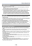 Page 138- 138 -
Avisos y notas para el uso
Tarjetas de memoria
 ●Para impedir dañar las tarjetas y los datos • Evite las temperaturas altas, la luz solar directa, las ondas electromagnéticas y la electricidad estática.
 • No las doble, deje caer ni exponga a impactos fuertes. • No toque los conectores del reverso de la tarjeta ni permita que éstos se ensucien o mojen. ●Cuando se deshaga de/transfiera tarjetas de memoria • Si usa las funciones de “formatear” o “eliminar” de su cámara u ordenador, éstas sólo...