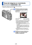 Page 28- 28 -
Toma de imágenes en movimiento
Modo de grabación:          
Presione el botón de imagen 
en movimiento para iniciar la 
grabación
[Modo de grab.] (→91)/[Calidad gra.] (→92)
Tiempo de grabación 
transcurridoTiempo de grabación 
restante (aproximado)
 ●Suelte inmediatamente el botón de imágen 
en movimiento después de presionarlo.
 ●También puede utilizar el zoom mientras 
graba imágenes en movimiento. 
 • La velocidad del zoom será más lenta de 
lo normal.
 • Cuando se utiliza el zoom mientras se...