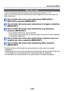 Page 126- 126 -
Uso del menú [Repr.]
 [Edi. Rec. cara]
 • Para la visualización del menú [Repr.] y los métodos de operación (→51).
Edite o borre la información de reconocimiento para imágenes con r\
econocimiento de 
caras equivocado.
Use el botón del cursor para seleccionar [REPLACE] o 
[DELETE] y presione [MENU/SET]
Use el botón del cursor para seleccionar la imagen y presione 
[MENU/SET]
Use el botón del cursor para seleccionar una persona y 
presione [MENU/SET]
 • Si se establece [DELETE], vaya al paso .
 •...