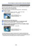 Page 35- 35 -
Toma de imágenes con ajustes automáticos  Modo [Auto inteligente] 
 Localización de AF
Esta función permite que la cámara siga enfocando el sujeto y ajus\
tando la exposición 
del mismo aunque el sujeto esté moviéndose.
 
■Con operaciones de la pantalla táctil
Haga estas operaciones con la función del obturador táctil ( →29) desactivada.
Toque el sujeto
 • Cuando cambie para seguir a otro sujeto → Toque el otro sujeto.
 • Para cancelar la localización de AF  → Toque .
Cuadro de localización de AF...