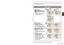 Page 1918   VQT1Z82VQT1Z82   19
To enable optimum usage of the camera, various functions can be activated\
 and setting 
can be changed from the menus.Using menus
Menu type
 To restore default settings  ‘RESET’ (P.24)
Bring up the menu
The selected 
item is 
displayed with 
an orange 
background.
Select SETUP menu
  Highlight   Select  and return 
to menu items
Turns 
orange
Select the item
Page(Zoom lever can 
be used to switch 
to next screen.)
Item
Select the setting
Settings
Selected 
setting
Finish•  When...