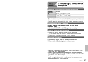 Page 8786VQT2A1787VQT2A17
 Connect this unit to a computer using the USB cable (supplied). (P.80)
 Display the Device Manager.For Windows 2000
Click [Start] → [Settings] → [Control Panel] → [System]  → [Hardware] tab 
→ [Device Manager] button. 
For Windows XP
Click [Start] → [Control Panel] → [Performance and Maintenance]  → 
[System]  → [Hardware] tab in the [System Properties] window  → [Device 
Manager] button.
For Windows Vista
From the Start menu, select [Control Panel] → [System and Maintenance] 
→...