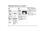 Page 46
46Marking the Picture as a “Favorite ”Pictures registered as a Favorite can be displayed as thumbnails (
P35
) or watched on the Slide show (
P47
).
1Access the menu in the playback 
mode. (P17)
Select the desirable setting from 
Mark.
2Select the picture and press the jog 
ball. (Only when selecting  ¡,  
Select/Unselect )¡ or   appears on the LCD monitor. 
If you select the picture again, the 
marking is cancelled.
 Press the  MENU button to exit from 
the menu.
_ Attaching the Background musicAfter...