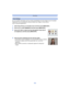 Page 86- 86 -
Recording
You can register information such as names and birthdays for face images of up to 6 people.
Registration can be facilitated by taking multiple face images of each person. 
(up to 3 pictures/registration)
1Select [Face Recog.] on the [Rec] menu and then press [MENU/SET].
2Press  3/4 to select [MEMORY] and then press [MENU/SET].
3Press  3/4 /2/ 1 to select the Face Recognition frame that is 
not registered, and then press [MENU/SET].
4Take the picture adjusting the face with the guide....