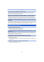 Page 151- 151 -
Otros
•¿Es ésta una imagen que se grabó con otro equipo? En ese caso, estas imágenes pueden 
visualizarse con una calidad de imagen mermada.
•Este dispositivo ajusta automáticamente la abertura durante la grabación de las imágenes en 
movimiento. En estos casos, se interrumpe el sonido. Esto no es un funcionamiento defectuoso.
•Incluso si se usa un dispositivo de reproducción compatible con MP4, la calidad de video o sonido 
de las imágenes en movimiento grabadas puede ser mala o posiblemente no...