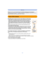 Page 6- 6 -
Before Use
Care of the camera
∫Handling of the camera (to prevent water leakage and malfunctio n)
•Foreign objects may adhere to the inner side of the side door ( around the 
rubber seal or connecting terminal s) when the side door is opened or 
closed in places with sand or dust etc. This may result in the  impairment 
of the waterproof performance if the side door is closed with f oreign 
objects adhered. Be extremely careful since it may result in ma lfunction 
etc.
•In case foreign objects...