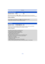 Page 116- 116 -
Recording
Applicable modes: 
When Red-Eye Reduction ([ ], [ ]) is selected, Red-Eye Removal is performed 
whenever the flash is used. The camera automatically detects red-eye and corrects the picture.
Settings: [ON]/[OFF]
•
Only available when [AF Mode] is set to [ š] and Face Detection is active.•Under certain circumstances, red-eye cannot be corrected.
Applicable modes: 
Using this mode, jitter during picture taki ng is detected, and the camera automatically 
compensates for the jitter,...