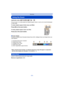 Page 64- 64 -
Recording
Using the Zoom
Applicable modes: 
You can zoom in to make people and objects appear closer or zoom out to record landscapes 
in wide angle.
∫ Screen display
Example of display when Extended Optical Zoom (EZ), Intelligent Zoom and Digital Zoom are 
used together.
•
When using the Zoom function, an estimate of the focus range will appear in conjunction 
with the zoom display bar. [Example: 0.3 m (0.98 ft.) – ¶]
Zooms in without deteriorating the image quality.
Maximum magnification: 4.6 k...