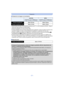 Page 21- 21 -
Preparación
∫Grabación de imagen en movimiento
•
Estos tiempos son para una temperatura ambiente de 23 oC y una humedad del 50%RH. Tenga en 
cuenta que estos tiempos son aproximados.
•Tiempo de grabación sin usar la función GPS.•El tiempo grabable real es el tiempo disponible para la grabación cuando se repiten acciones como 
encender o apagar la unidad, comenzar/detener la grabación, la operación del zoom, etc.
•El tiempo máximo para grabar las imágenes en  movimiento de forma continua con...